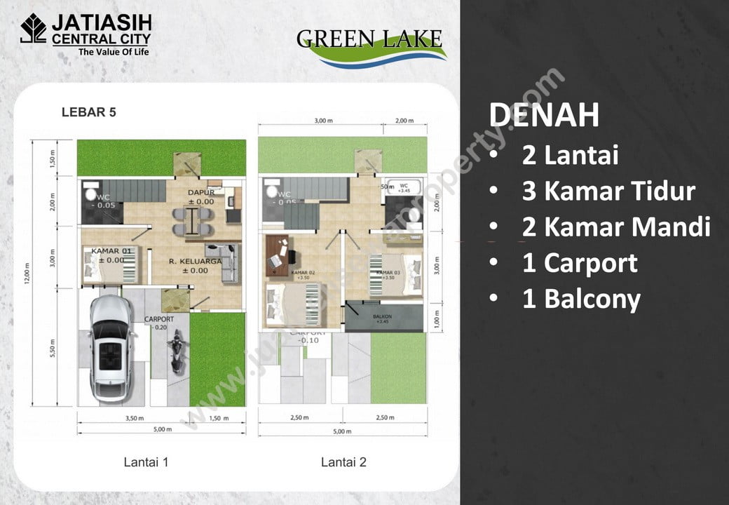 Jatiasih Central City Cluster Green Lake - Jual Beli Sewa 